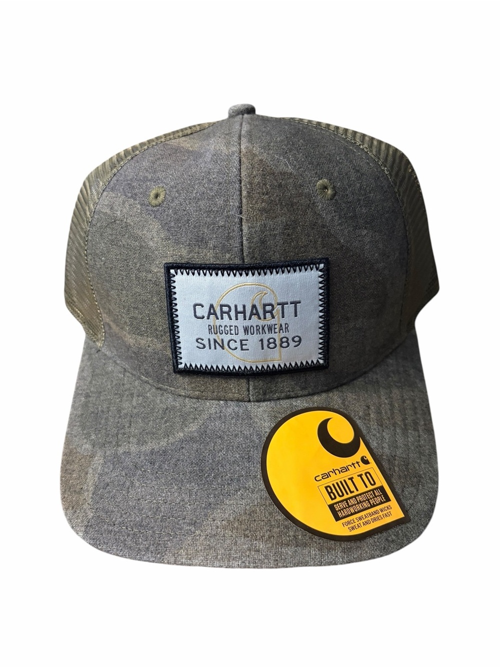 Carhartt Camo Patch Trucker Hat - Olive Green